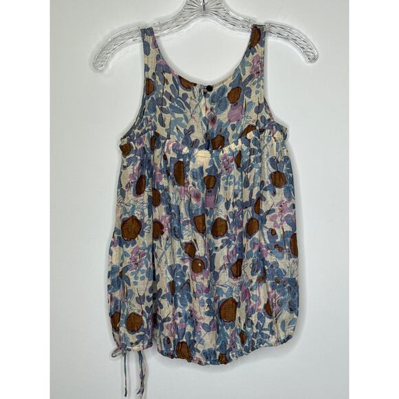 Tracy Reese for Bergdorf Goodman linen silk summer sleeveless top small - Picture 9 of 11